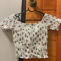 ราคา ขายเสื้อแขนตุ๊กตาเปิดไหล่ topshop แท้ (2317591445)
