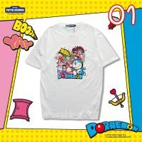 ราคา [S-5XL]เสื้อยืด Doraemon โดราเอมอน ลิขสิทธิ์แท้ ลายป๊อปอาร์ตน่ารัก (22731152974)