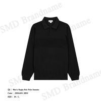 ราคา Calvin Klein Jeans เสื้อโปโลผู้ชาย รุ่น Men's Rugby Knit Polo Sweater Code: J326591 BEH (55600474637)