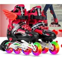 ราคา รองเท้าโรลเลอร์สเก็ตสำหรับเด็ก ( Inline skates)ปรับขนาดได้ ล้อหน้ามีไฟ (5307265484)