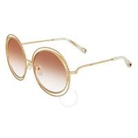 ราคา แว่นกันแดด CHLOE Peach Gradient Round Sunglasses CE114SC 724 58 ของแท้100% (22474496433)