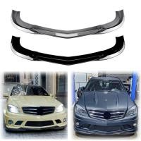 ราคา 2007 To 2010 For Benz C Class Sedan C63 W204 AMG Car Front Bumper Spoiler Splitter Lip Lower Guard (47403006014)
