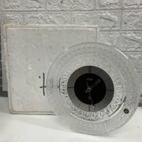 ราคา [นาฬิกามือสองญี่ปุ่น] #T94 นาฬิกาตั้งโต๊ะ HOYA บอดี้แก้ว นาฬิกา clock (24588463277)