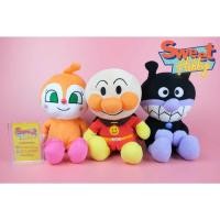 ราคา (ของแท้ พร้อมส่ง) ตุ๊กตา อันปังแมน Anpanman ขนาด 30 - 55 cm (24305954477)