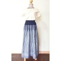 ราคา กระโปรงยาว ผ้าไทย ผ้าฝ้ายสี่ตระกอทอมือ (4353716491)