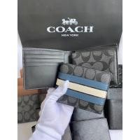ราคา Coach 3008 3-IN-1 Wallet In Signature Canvas with Varsity Stripe กระเป๋าสตางค์