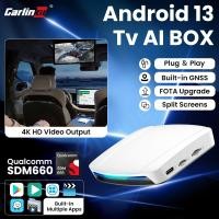 ราคา CarlinKit 8+128GB Android 13 CarPlay AI กล่อง HDMI ไร้สาย CarPlay Android Auto TV กล่องวิดีโอ Qualcomm SDM660 8-Core แยกหน้าจอ (44061444777)