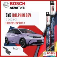 ราคา ใบปัดน้ำฝน คู่หน้า ขนาด 13+26 Fitting2-1 BYD DOLPHIN BEV ปี 2023-NOW BOSCH AEROTWIN ใบปัดหลัง Bosch 240 mm pin (43424902992)