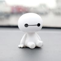 ราคา 1 ชิ้น น่ารัก Baymax หุ่นยนต์เขย่าหัวตุ๊กตา ตกแต่งภายในรถ พลาสติก การ์ตูน ออโต้ อุปกรณ์ตกแต่ง Bobble Head เขย่าหัว ของเล่นโมเดล (22415106008)