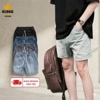 ราคา [ HCM EXPRESS ] KINGFASHION กางเกงยีนส์ขาสั้นผู้ชาย 100% ใส่สบาย อ่อนเยาว์และไดนามิก (58151380772)