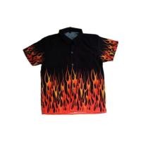 ราคา เสื้อเชิ้ตลายไฟ ใส่ได้ทั้งหญิงและชาย ❤️ (10121269426)