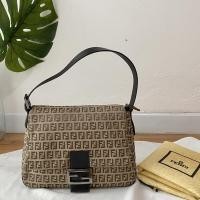 ราคา Fendi Zucchino Mamma Baguette แท้% (16140530946)