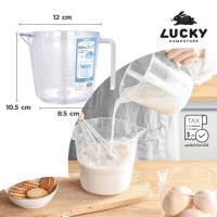 ราคา LUCKY HOME ถ้วยตวง เหยือกตวง พลาสติกใสมีหูจับ PS-600 ขนาด 600ml (17282763318)
