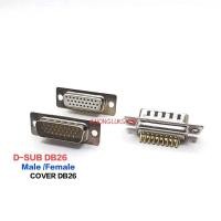 ราคา ราคาต่อ 1ตัวD-SUB DB26 (DB-26 3 แถว) COVER DB DB26 ตัวผู้ ตัวเมีย ฝาครอบ DB26 (21565514776)
