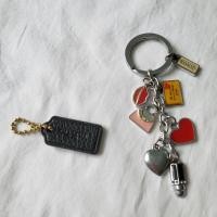ราคา COACH key chain พวงกุญแจ หนังแท้ ของแท้ ห้อยคอ (23218761938)