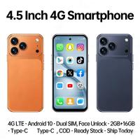 ราคา สมาร์ทโฟน 4G 4.5 นิ้ว Android 10 Dual SIM ปลดล็อคใบหน้า 2GB + 16GB โทรศัพท์มือถือ Type-C (46107231083)