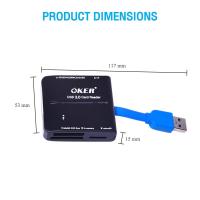 ราคา เครื่องอ่านการ์ด Card Reader OKER USB 3.0 รุ่น C-3329 (29937803849)