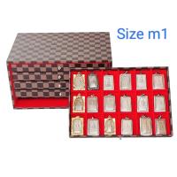 ราคา กล่องพระลิ้นชัก5ชั้น90ช่อง size Mกล่องพระกล่องใส่พระกล่องเก็บพระกล่องพระเครื่อง (6981480617)