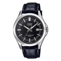 ราคา Casio Standard นาฬิกาข้อมือผู้ชาย สายหนัง รุ่น MTS-100L,MTS-100L-1A,MTS-100L-1AV - สีเงิน-ดำ (7910552236)