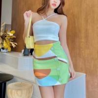 ราคา ♥︎ SKIRT กระโปรงลายกราฟฟิ แต่งกระดุมด้านหน้า งานป้าย Vanilla18 (22669410874)