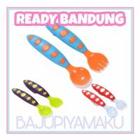 ราคา CHILDRENS SPOON FORK SET MPASI / WITHOUT BOX / BABY / BABY SPOON FORK / CHILDRENS SPOON (48302188461)