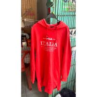 ราคา เสื้อกันหนาวFILA มีฮู้ด สีแดง (57855955368)