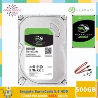 ราคา Seagate BarraCuda ST500DM009 500GB 3.5 HDD 7200 RPM 64MB แคช SATA 6Gb/s ฮาร์ดไดรฟ์ภายใน (24622634246)