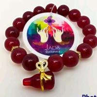 ราคา ข้อมือหินทับทิมนำ้เต้าเพชรพญานาค (10483757553)