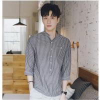 ราคา เสื้อเชิ้ตคอจีน เสื้อเชิ้ตชาย/หญิง เสื้อเชิ้ตชายแขนยาวลายสก๊อต (11644243494)