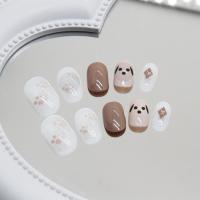 ราคา น่ารักสุนัขเด็กเล็บปลอมแพทช์เล็บชุดเล็บปลอมพร้อมกาว (44553795133)