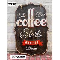 ราคา ของแต่งบ้านแต่งร้านป้ายสังกะสีนูน20*30ซม. (23160650906)