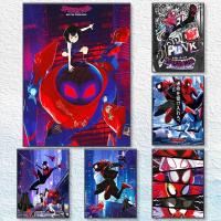 ราคา SpiderMan ข้ามโปสเตอร์ SpiderVerse Frameless กันน้ํา HD ผ้าใบศิลปะภาพยนตร์สไตล์เกมตกแต่งผนัง (27394528131)