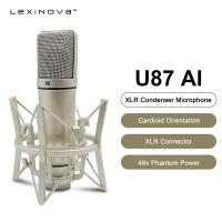 ราคา U87 AI XLR คอนเดนเซอร์ไมโครโฟน Professional 48V Cardioid Studio Mic สําหรับการบันทึก Podcasting เสียง Over Streaming Home Studio (28179570702)