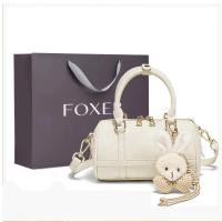 ราคา FOXER กระเป๋าถือทรงกลมสำหรับผู้หญิง กระเป๋าสะพายข้างสุดเก๋ กระเป๋าสะพายไหล่ความจุขนาดใหญ่ (53101702494)