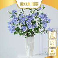 ราคา Decorhub 6 หัว Plumbago ดอกไม้ประดิษฐ์ Plumbago Imperial Blue Bunga Pallsu Bunga Plumbago (55408332444)