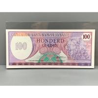 ราคา ธนบัตรรุ่นเก่าของประเทศซูรินาม ชนิด100Gulden ปี1985 UNC (21378261780)