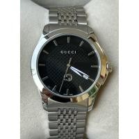 ราคา GUCCI G Timeless Black Dial Men’s Date Watch Original YA1264106 (42669369987)