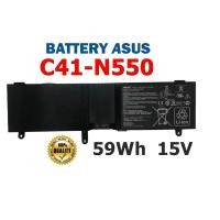 ราคา ASUS แบตเตอรี่ C41-N550 ของแท้ (สำหรับ Q550L GL550 G550 N550X N550J R552 Series) ASUS Battery Notebook อัสซุส (21536956901)