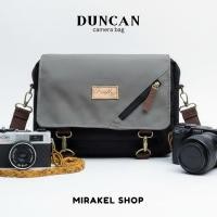 ราคา Duncan กระเป๋าสะพายไหล่กล้อง Mirrorless DSLR Mirrorless กันน้ําสีเทาสีดํา Firefly (56954667414)