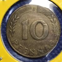 ราคา เหรียญรหัส13697 ปี 1949 เยอรมัน 10 PFENNIG เหรียญต่างประเทศ เหรียญสะสม เหรียญหายาก (10524617816)