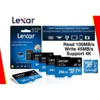ราคา BROZ Lexar 633x Micro SD การ์ด UHS-I U3 Class10 100 เมกะไบต์/วินาทีการ์ดหน่วยความจํา 256GB, 128GB, 64GB (53903279036)