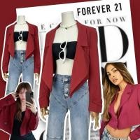 ราคา ❌sold❌XXI forever21 blazer crop มีซับทั้งตัว เสริมฟองบ่าบางๆ (24222305187)