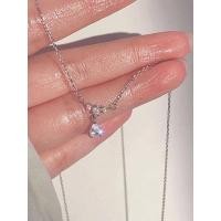 ราคา สร้อยคอจี้รูปหยดน้ำสีเงิน (12185937313)
