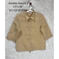 ราคา เสื้อเชิ้ตมือสองแบรนด์ arnaldo bassini สภาพสวยมาก (25213560461)
