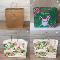 ราคา ถุงกระดาษ ถุง แบรนด์ Royal Ivy Regatta , Maker’s shirt , MERRY CHRISTMAS , nut stock ของแท้ ลายสวยมาก (14731084059)