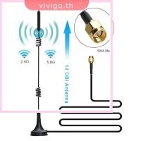 ราคา VICIGO☆เสาอากาศ 4G LTE SMA, 12dBi GSM High Gain เสาอากาศ Omni สําหรับ Huawei ZTE USB dongle a (55658322098)