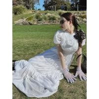 ราคา FLAT2112 : LOVE HWA MAXI DRESS เดรสยาวผ้าชีฟอง ชุดออกงาน สีขาว Size M Used once very new (28992812665)