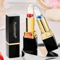 ราคา Rose Age Petal Jelly Flower Lipstick Flower Crystal Color-changing Lipstick ลิปสติก Moisturizing Non-Stick Cup No Fade * lyl#04 (43379804767)