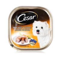 ราคา Cesar ซีซาร์ อาหารสุนัขชนิดเปียกรสเนื้อและไก่ นำเข้าจากออสเตรเลีย (8603433541)