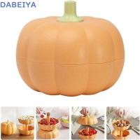 ราคา เดเบยา ฟักทองผู้ถือขนมขบเคี้ยว,360องศาหมุนสดขนมถาดขนม,สร้างสรรค์ของขวัญวางซ้อนกันได้หลายช่องสองชั้นฟักทองชามขนมยืนท่องเ (47202981489)